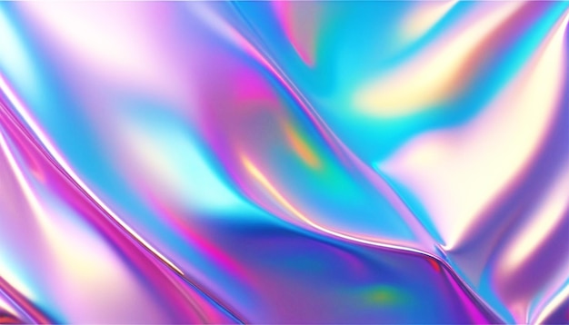 Photo abstract holographic background foil texture