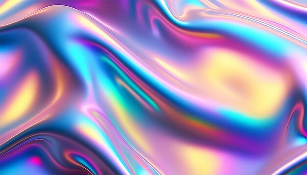 Photo abstract holographic background foil texture