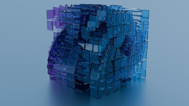 ホログラフィックエコーと3Dエフェクトでシンプルな構成で深さと複雑さを生み出します