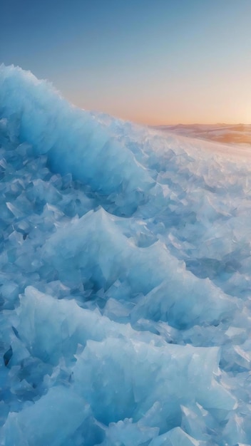 写真 抽象的な水平の青い背景は,凍りついた砂氷や凍りついた氷の模 ⁇ です.