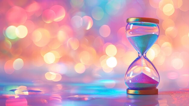 Abstract Hourglass bokeh background