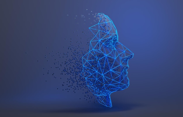 abstract human face