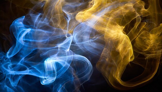 Abstract hyper realistic wavy and smoky background