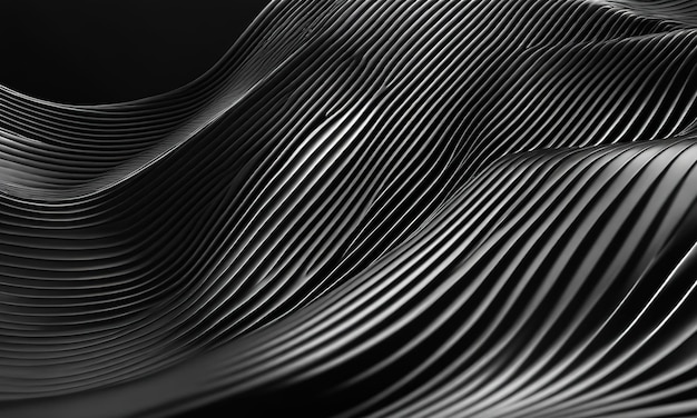 Фото Абстрактный гипнотический рисунок с черно-белыми полосатыми линиями психеделический фон