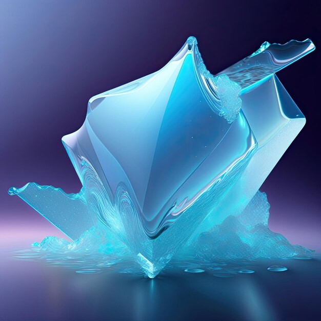 Abstract ice background