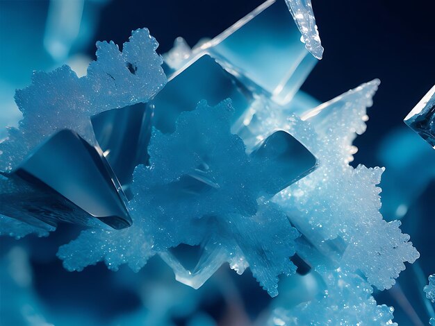 Photo abstract ice crystals