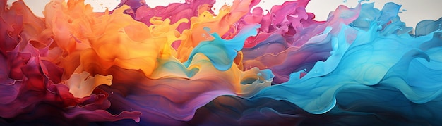 Абстрактная иллюстрация цветные волны и причудливые изображения обои плакат искусство открытка