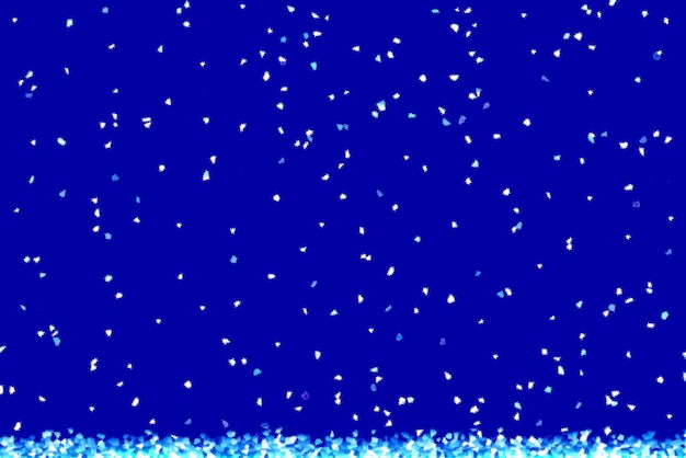 Abstract illustration of falling snow on a dark background