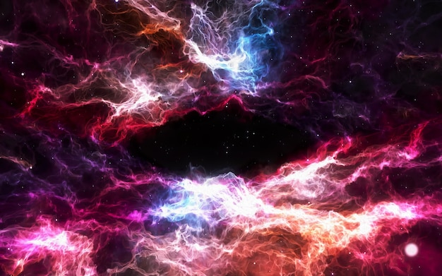 Abstract illustration high definition Nebula and galaxies in space Astronomy concept background