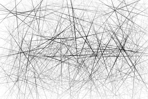 Фото Абстрактная иллюстрация на белом фоне с черными линиями.