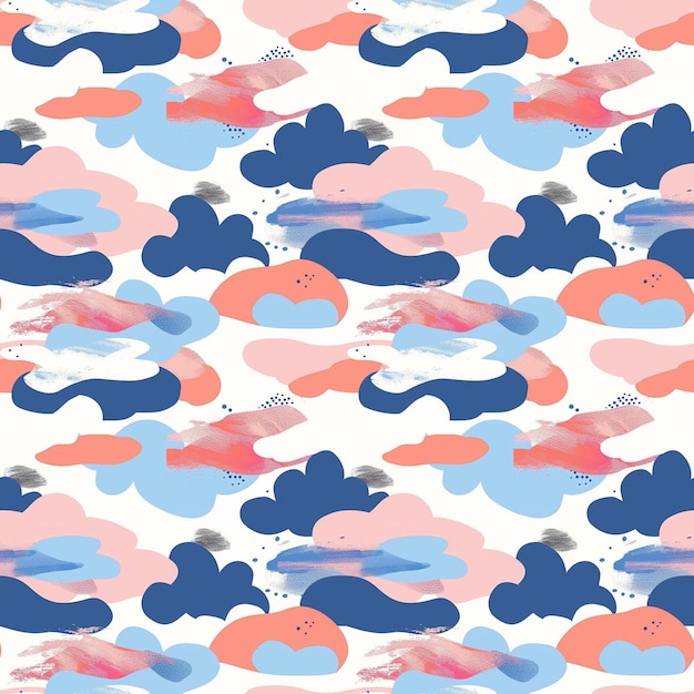 Abstract illustration pattern clouds sky design dreamy