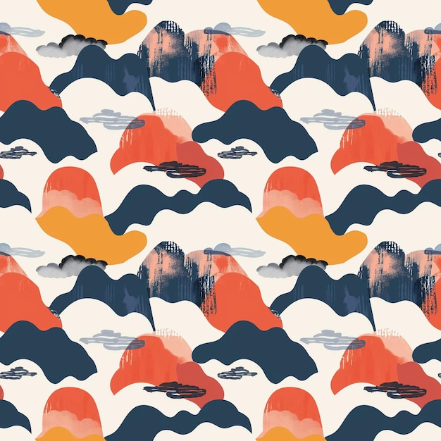abstract illustration pattern clouds sky design dreamy