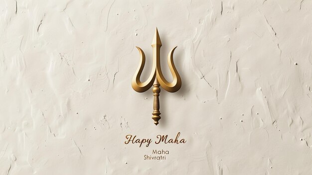 Photo abstract illustration of shivratri greeting card designvector illustration
