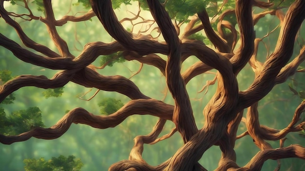 Abstract illustration of tree branches or roots