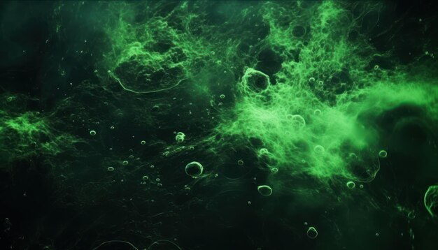 Photo abstract image of the bacterial world