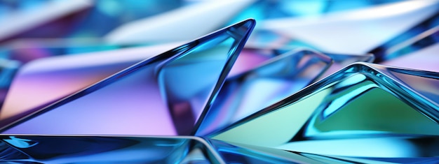 Абстрактное изображение сине-фиолетовых стеклянных поверхностей