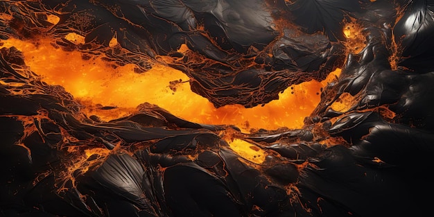 the abstract image of brown black and yellow lava hyperrealistic landscapes