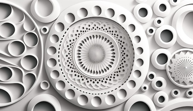 An abstract image of a circular pattern