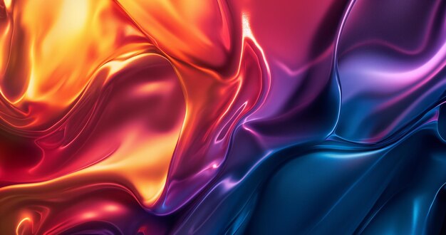 Abstract image of colorful abstract liquids