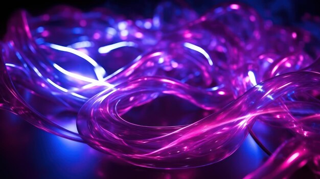 Abstract image of data flow in purple colors