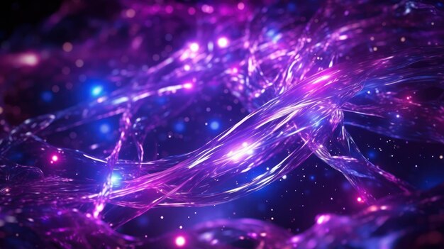 Abstract image of data flow in purple colors