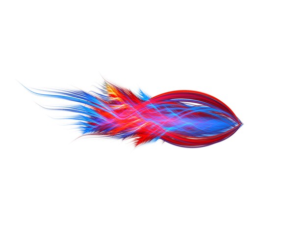 Abstract image of a fish on white