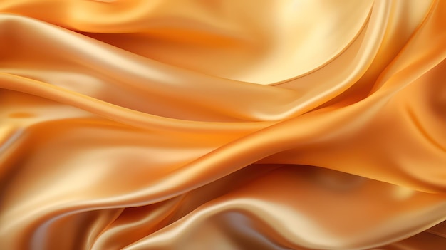 Photo an abstract image of a gold silk silk