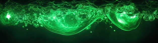 Abstract image of green toxic liquid