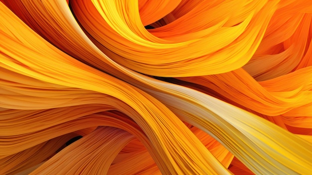 An abstract image of orange and yellow swirls.