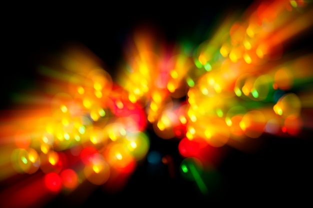 Photo abstract image with blurred lights for use as a background