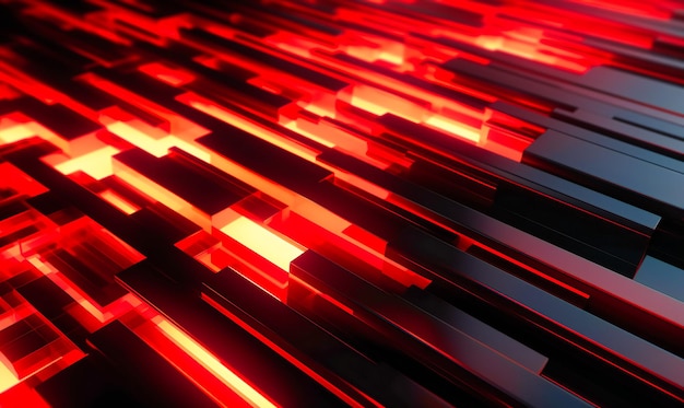 An abstract image with red gradients and lights in it