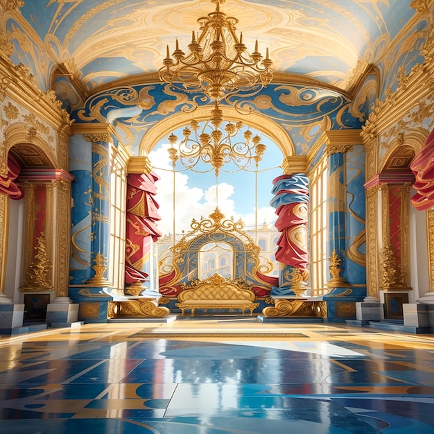 ヴェルサイユ宮殿の抽象的な解釈