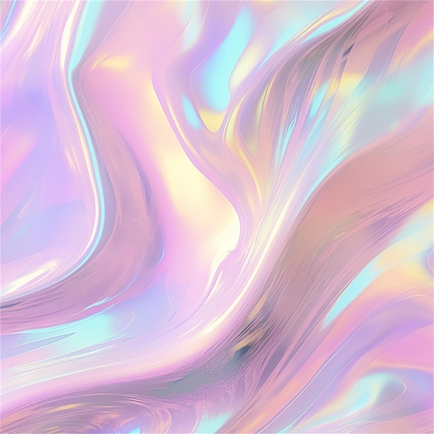 Abstract iridescent background with smooth lines and waves in the style of marble