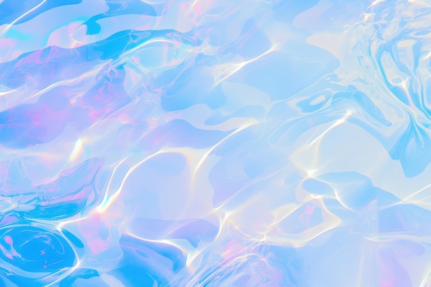 Photo abstract iridescent liquid background