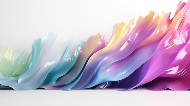 抽象的な虹色の液体の未来的な背景