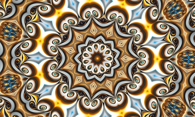 Абстрактный фоновый калейдоскоп Красивая многоцветная текстура калейдоскопа Уникальный дизайн мандалы