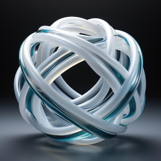 Abstract Knot made from Plastic