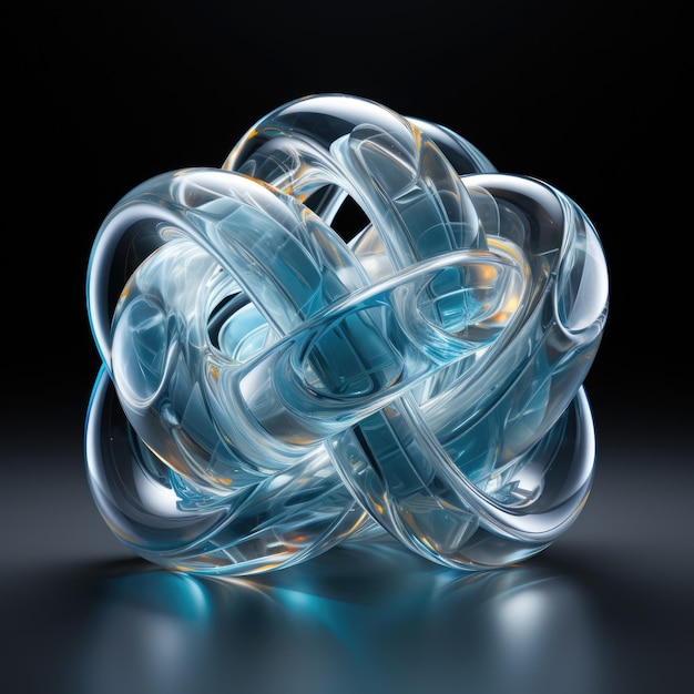 Abstract Knot made from Plastic