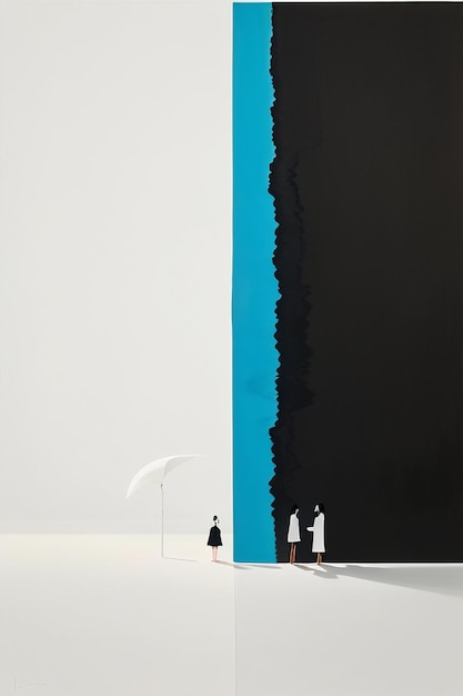 Foto abstract kunst creatief denken eenvoudig schilderij aquarel inkt blanco eenvoudige wallpaper achtergrond