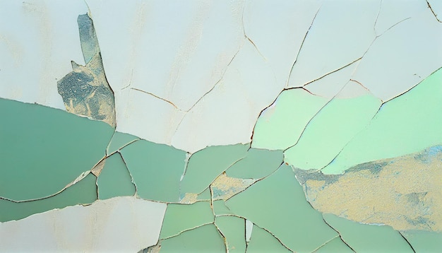 Abstract landscape neutral spring pastel colors acrylic cracked texture Generative Ai