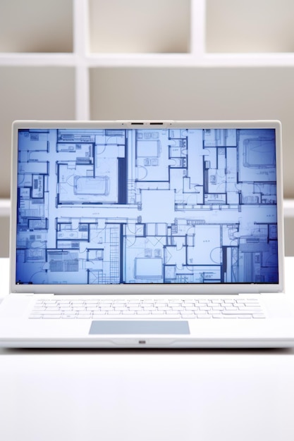 abstract laptop van de toekomstige generatie 3d illustratie