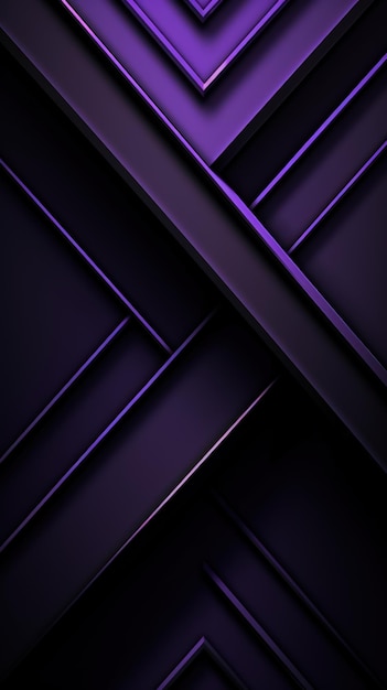 Abstract Lavendel en zwarte achtergrond met donkergrijze en zwarte lijnen gegenereerd door AI