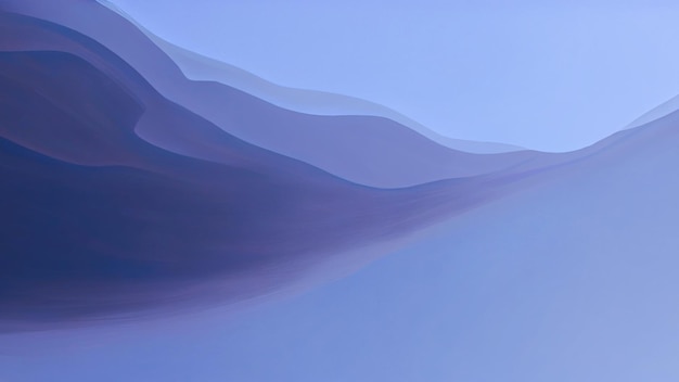 Abstract Layer Wavy Movement On Blue Background
