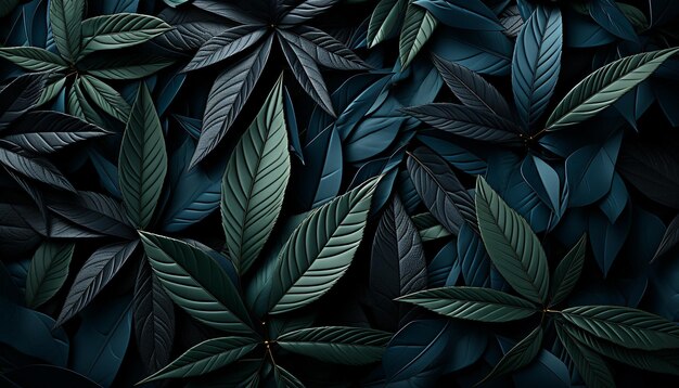 Photo abstract leaf illustration nature decoration in modern fashion generated by ai