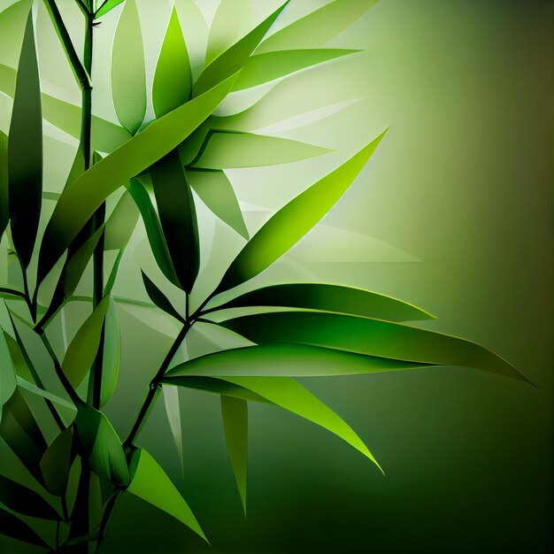 Abstract leaf soft gradient wallpaper