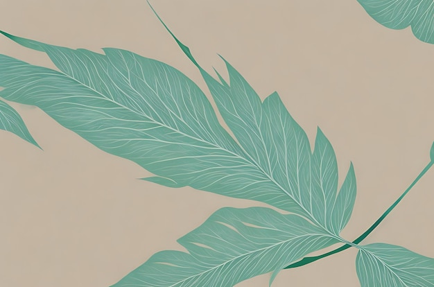 Abstract leaf soft gradient wallpaper