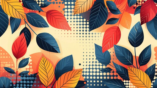 Abstract Leaves Background