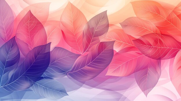 Abstract Leaves Pattern Background