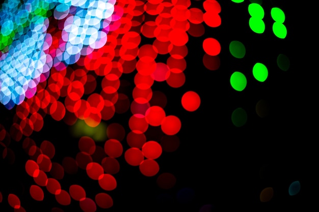 Photo abstract led lighting bokeh digital background useful for celebrate festival or dj edm dance music f