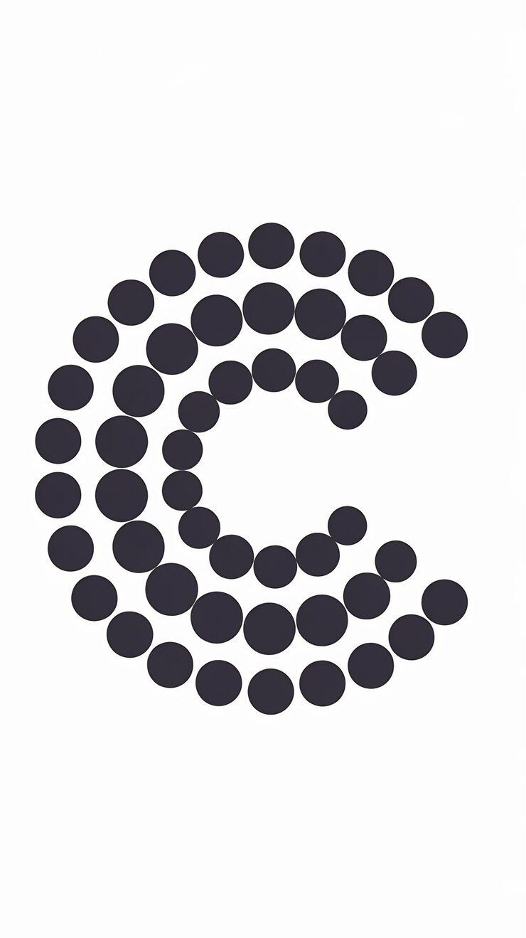 Photo abstract a letter in circle company logotype a logo vector desi